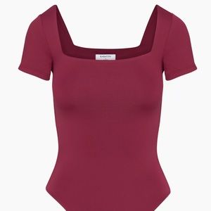ARITZIA Contour Squareneck Shortsleeve Bodysuit